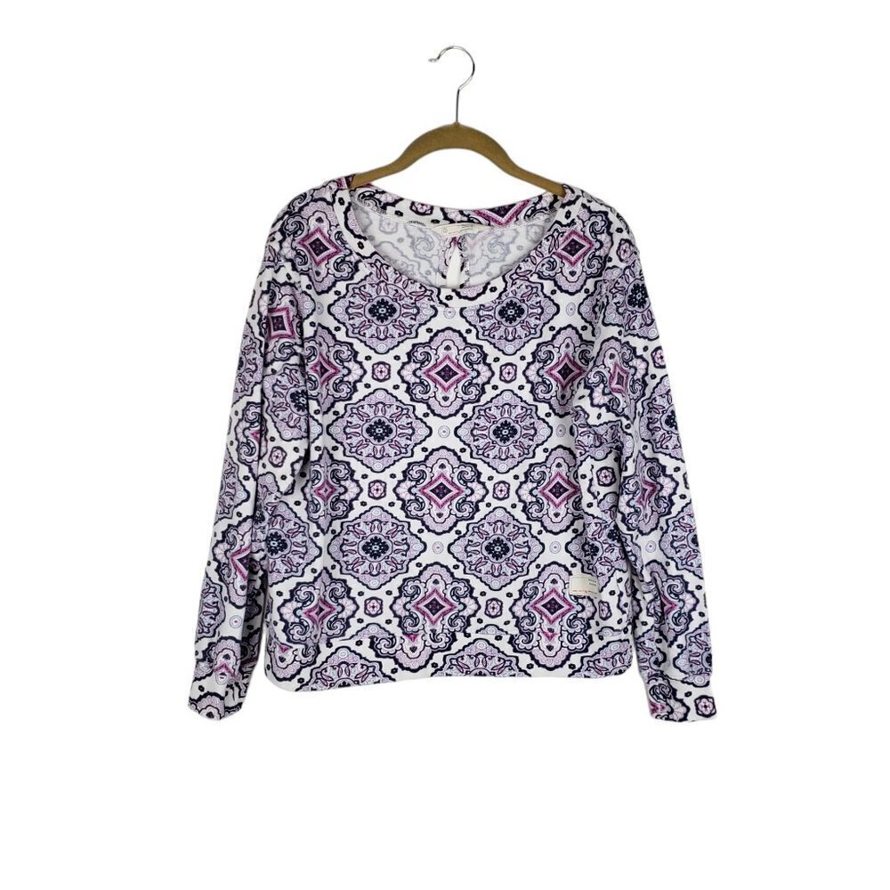 Odd Molly Sweetie Sweater Lightweight Keyhole Sweatshirt Womens Size 1/Small